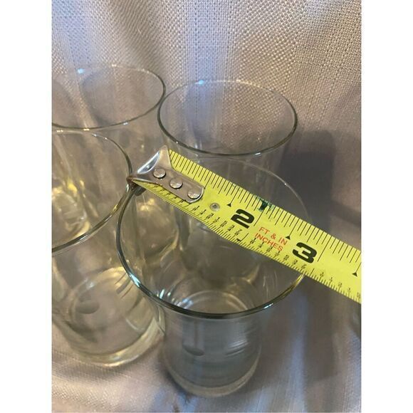 Set Of 7 Vintage Retro 10‎ Oz Etched Glassses - Picture 6 of 6